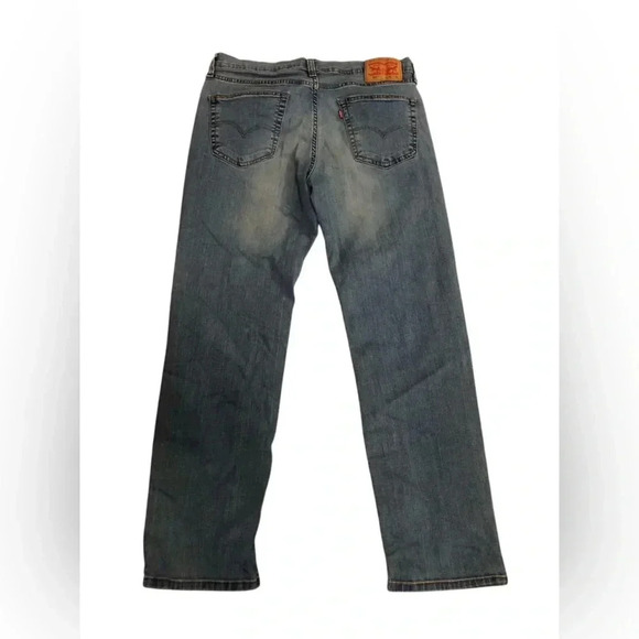 Levi’s 541 Red Tab Mens Blue Jeans 33x32 Light Wash Bootcut Midrise - Picture 1 of 4